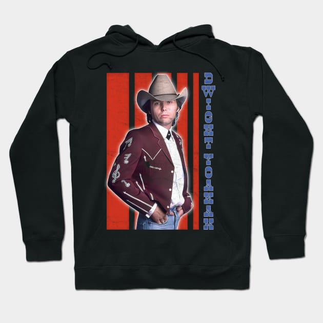 Dwight Yoakam / 80s Styled Retro Design Hoodie by DankFutura